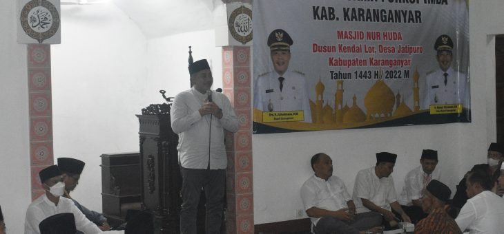 Tarling Masjid Nur Huda Jatipuro, Wakil Bupati Rober Ingatkan Pemudik Tetap Taat Prokes