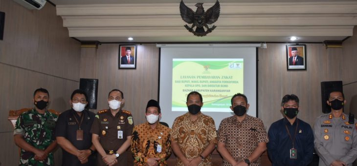 Gerakan Cinta Zakat, Bupati Karanganyar Ajak Berzakat Lewat Baznas