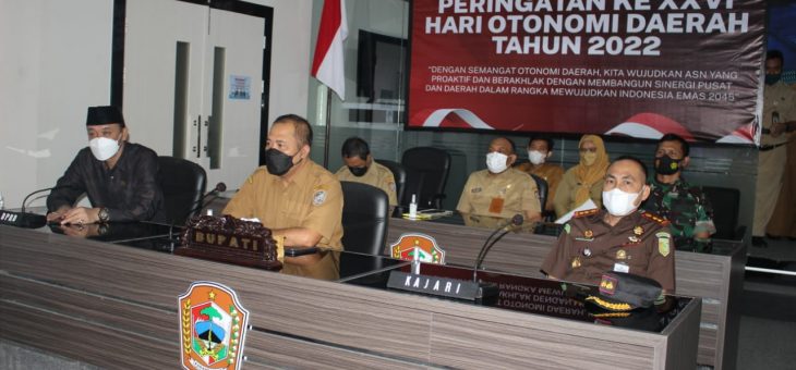 Pemkab Peringati Hari Otda ke-26 Tahun 2022 Secara Virtual
