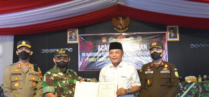 Bupati Karanganyar Membuka TMMD Sengkuyung Tahap I Tahun 2022