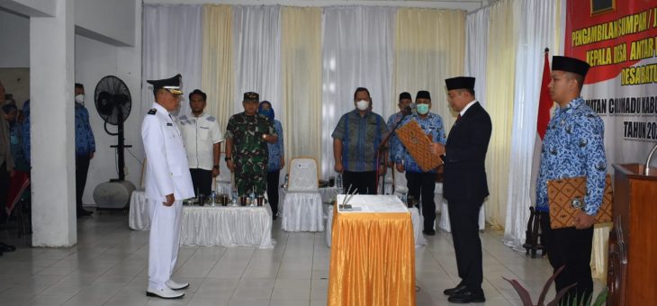 Pengambilan Sumpah/Janji dan Pelantikan Kepala Desa Antar Waktu Terpilih Desa Baturan