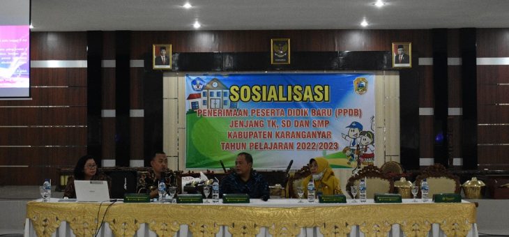 Sosialisasi PPDB Tahun Pelajaran 2022/2023
