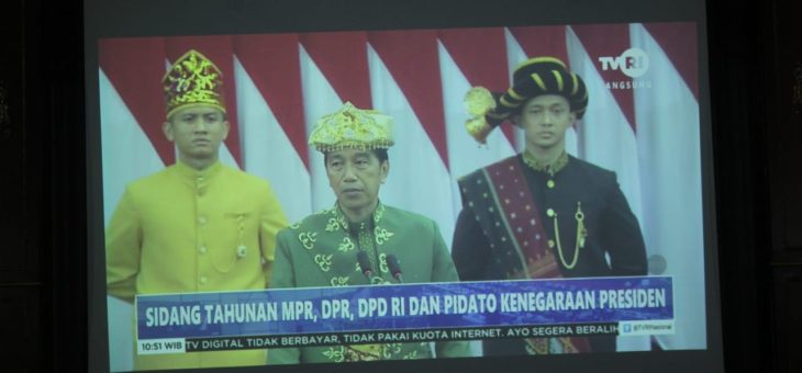 Rapat Paripurna Istimewa, Mendengarkan Pidato Kemerdekaan Presiden RI dalam rangka HUT ke 77 Kemerdekaan RI Tahun 2022