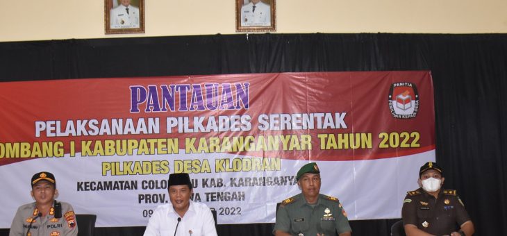 Bupati Karanganyar Laksanakan Zoom Meeting Bersama Kemendagri Saat Pilkades