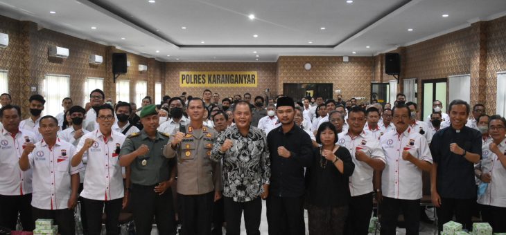 Jelang Perayaan Natal Dan Tahun Baru, Polres Karanganyar Juga Gelar Beri Pembinaan Forum Gembala Kamtibmas (FGK) Karanganyar