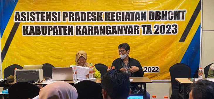 Pemerintah Kabupaten Karanganyar Ikuti Asistensi Pradesk Pengengelolaan DHBCHT Tahun Anggaran 2023