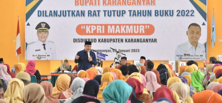 Pembinaan Bupati Karanganyar Bagi Pengurus Dan Anggota “KPRI Makmur” Disdikbud Karanganyar