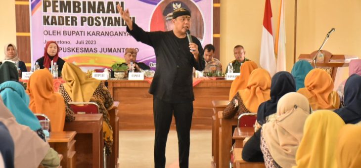 GENCARKAN GERMAS DAN TEKAN STUNTING, BUPATI MINTA KADER KESEHATAN TURUT AKTIF SOSIALISASIKAN KE MASYARAKAT