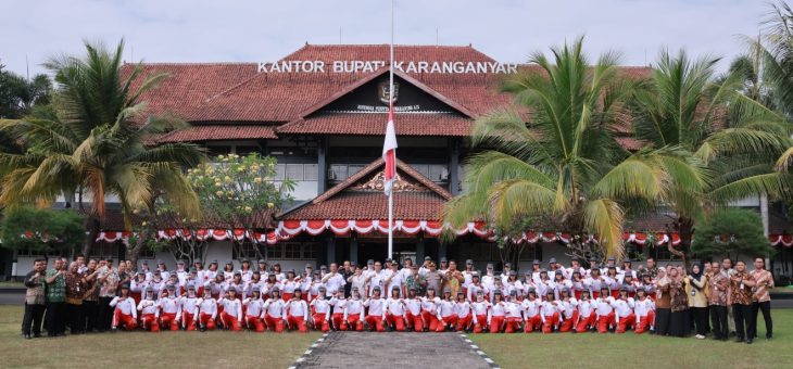 Upacara Pembukaan Pemusatan Pendidikan dan Pelatihan Paskibraka Kabupaten Karanganyar Tahun 2024