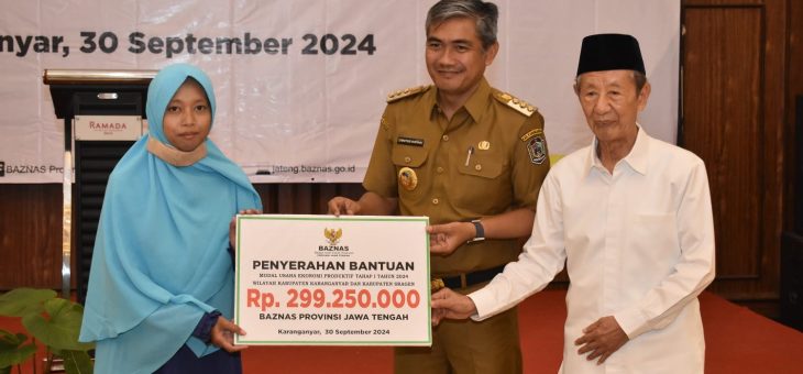 Pembekalan dan Pendistribusian Modal Usaha bagi 3500 Mustahik Produktif Tahun 2024 Wilayah Kabupaten Karanganyar dan Kabupaten Sragen.