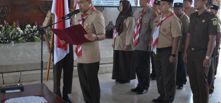Pj. Bupati Karanganyar Dilantik Menjadi Ketua Mabicab Pramuka Karanganyar