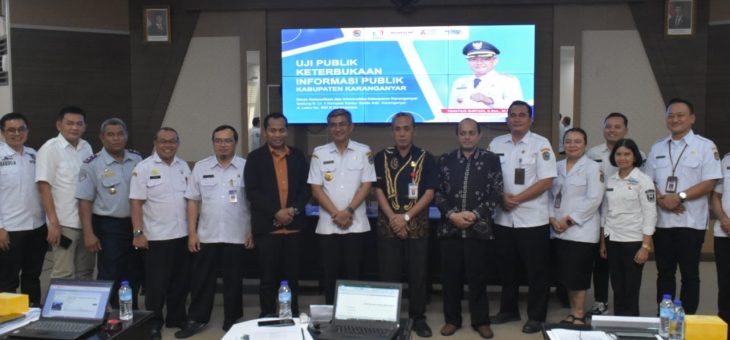 Pj. Bupati Karanganyar Timotius Suryadi Sampaikan Paparan dalam Uji Publik Keterbukaan Informasi Publik Tahun 2024