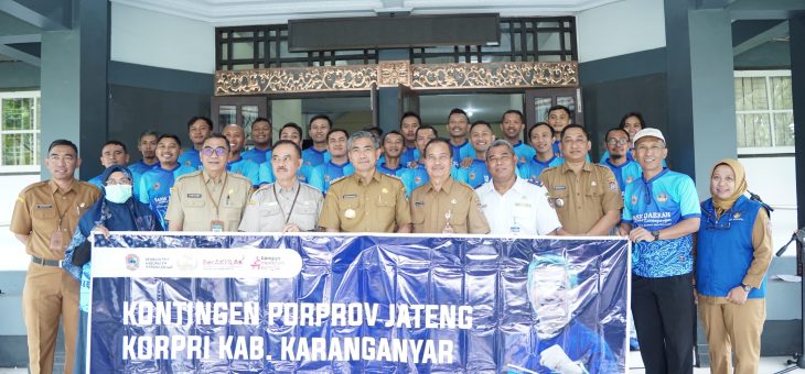 Pemberangkatkan 30 Atlet untuk PORPROV KORPRI 2024