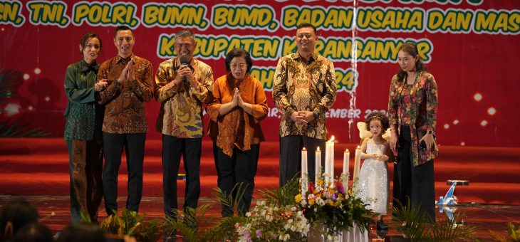 PERAYAAN NATAL BERSAMA ASN TNI POLRI BADAN USAHA DAN MASYARAKAT KABUPATEN KARANGANYAR TAHUN 2024