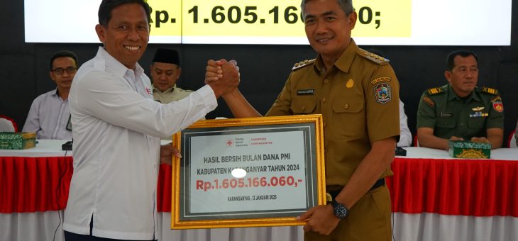 Bulan Dana PMI Karanganyar: 1,6 Miliar Diserahkan untuk Mendukung Kegiatan Kemanusiaan