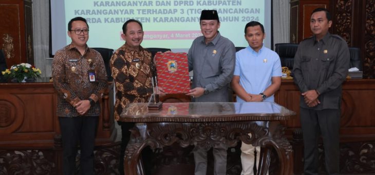 Rapat Paripurna ke-6 Masa Sidang II DPRD Kabupaten Karanganyar: Penetapan Persetujuan Bersama terhadap Tiga Rancangan Perda Tahun 2024