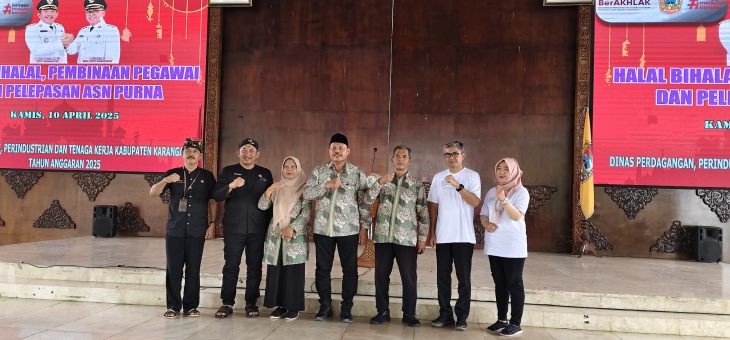 Halalbihalal, Pembinaan Pegawai, dan Pelepasan ASN Purna Disdagperinaker Digelar di Pendopo Rumah Dinas Bupati