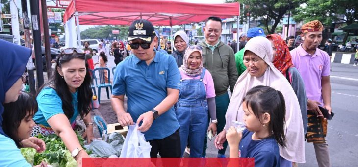 Wabup Karanganyar Hadiri Pembagian Sayur dan Lauk di CFD