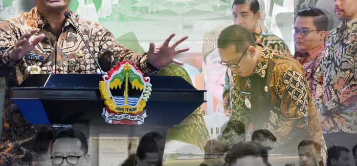 Penandatanganan Nota Kesepakatan Antara KEMENPKP dengan Pemerintah Daerah Se Provinsi Jawa Tengah