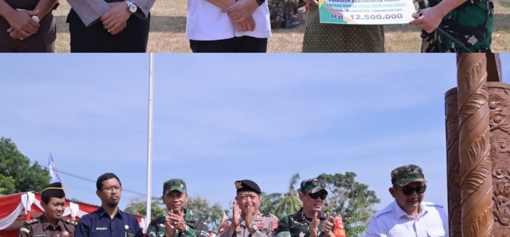 Bupati Karanganyar Pimpin Upacara Pembukaan TMMD Sengkuyung Tahap III di Kebak, Jumantono
