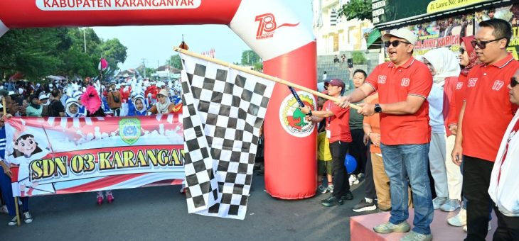 Peringatan HUT ke-78 Koperasi di Karanganyar Meriah, Dibanjiri Ribuan Peserta Jalan Sehat