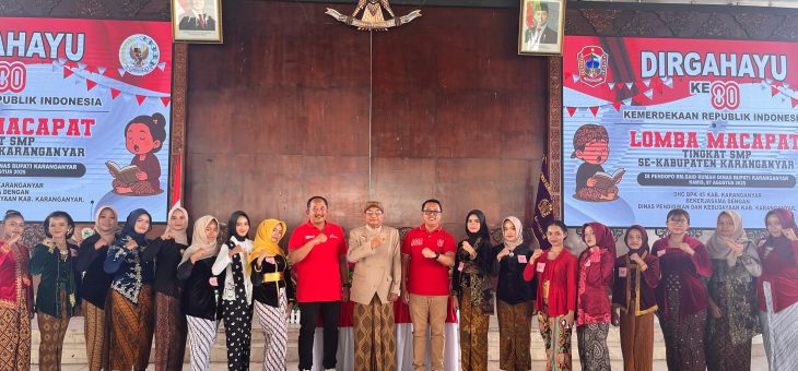 Lomba Macapat Tingkat SMP se-Kabupaten Karanganyar Meriahkan HUT ke-80 RI