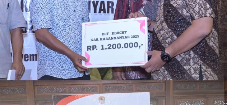 Pemkab Karanganyar Salurkan BLT DBHCHT Tahap II Tahun 2025