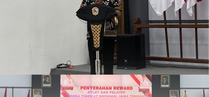 Penyerahan Reward Atlet Dan Pelatih Popda Tingkat SD & SMP Sederajat Tahun 2025, POPDA Dan PEPARPEDA Tingkat Provinsi Jawa Tengah Tahun 2025