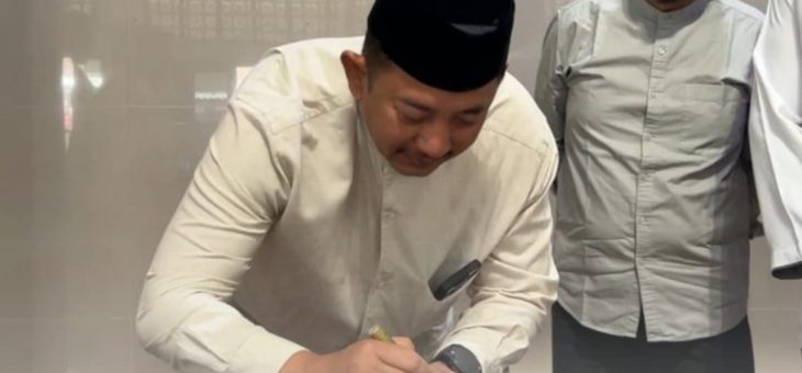Pembangunan Masjid Baiturrohman Bejen Rampung, Bupati Resmikan dengan Penandatanganan Prasasti