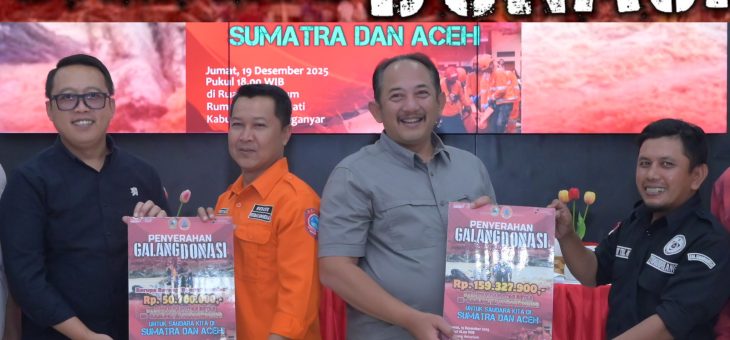 Solidaritas Kemanusiaan Mengalir dari Karanganyar, Relawan dan Komunitas Serahkan Donasi untuk Korban Bencana Sumatra dan Aceh
