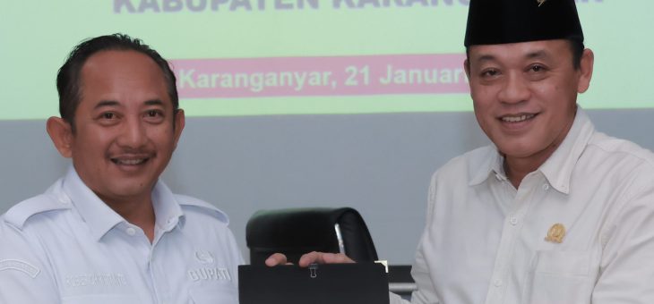 Bupati dan DPRD Karanganyar Sepakati Dua Rancangan Peraturan Daerah Menjadi Peraturan Daerah