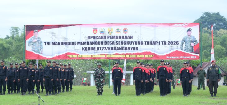 Sinergi TNI, Pemerintah, dan Masyarakat dalam Pembukaan TMMD Sengkuyung Tahap I di Desa Kedungjeruk