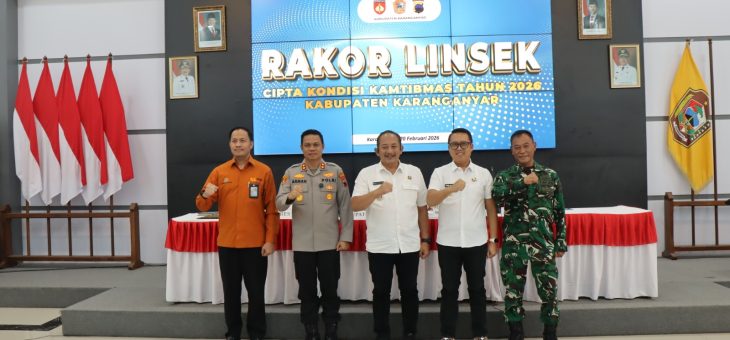 Pemerintah Kabupaten Karanganyar dan Polres Karanganyar Gelar Rapat Koordinasi Lintas Sektoral (Linsek) Cipta Kondisi Kamtibmas 2026