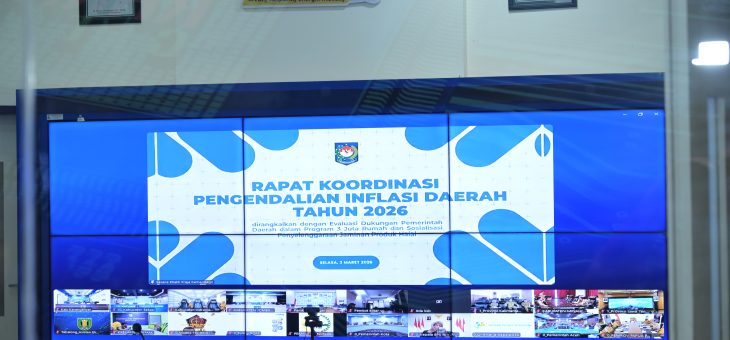 Rapat Koordinasi Pengendalian Inflasi Daerah Tahun 2026 Dirangkaikan Evaluasi Program 3 Juta Rumah dan Sosialisasi Jaminan Produk Halal