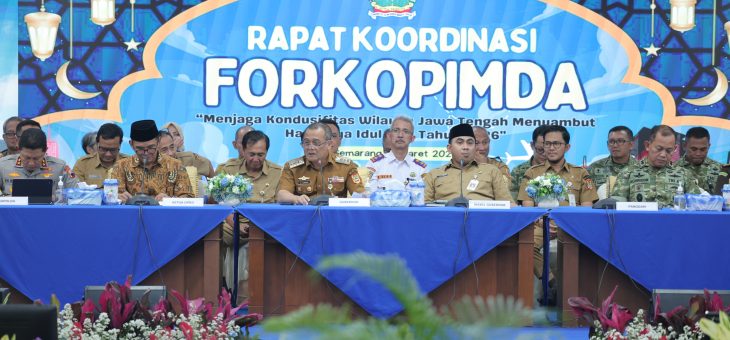 Perkuat Sinergi Jelang Idulfitri 1447 H, Bupati Karanganyar Hadiri Rakor Forkopimda se-Jawa Tengah