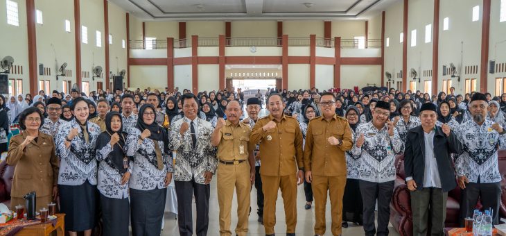 Halal Bihalal PGRI Jaten, Bupati Karanganyar Ajak Perkuat Solidaritas dan Budaya “Rebutan Salah”