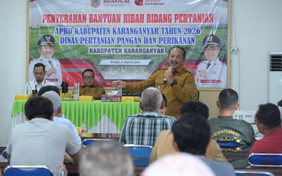 Penyerahan Bantuan Hibah Bidang Pertanian APBD Kabupaten Karanganyar Tahun 2026