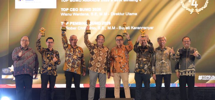 PT BPR Bank Daerah Karanganyar Raih Penghargaan TOP Pembina BUMD Awards 2026