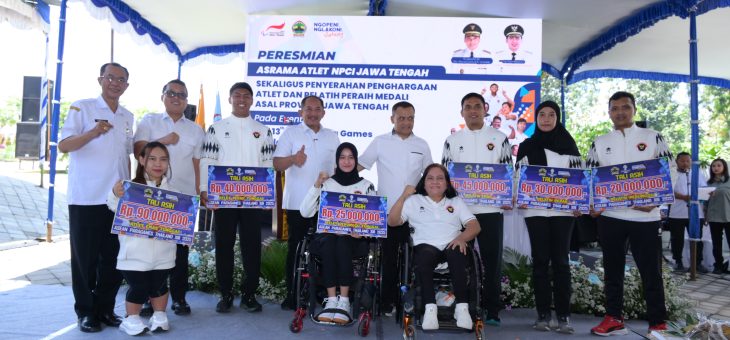 Gubernur Jawa Tengah Resmikan Asrama Atlet NPCI dan Serahkan Penghargaan Atlet Peraih Medali ASEAN Para Games 2025