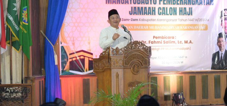 Bupati Karanganyar Hadiri Pelepasan 120 Jemaah Calon Haji KBIHU Zam-Zam, Tekankan Kesehatan dan Keikhlasan Ibadah
